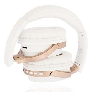 20w Süper Bass Csr Çip 200 Saat Bekleme Süreli 5.0 Kulak Üstü Bluetooth Kulaklık Beyaz Blt-20