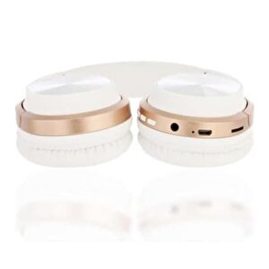 Sunix 20w Süper Bass Csr Çip 200 Saat Bekleme Süreli 5.0 Kulak Üstü Bluetooth Kulaklık Beyaz Blt-20