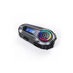 Torima Q10 Helmet Siyah Lcd Ekranlı Bluetooth Motosiklet Kulaklığı Intercom