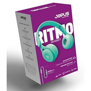 Jopus Ritmo Kulak Üstü Kablolu Kulaklık Katlanabilir Js-80 (yeşil)