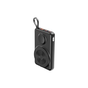 10.000 Mah  2,5w Saat Şarj 15w Wireless Powerbank Pb-56
