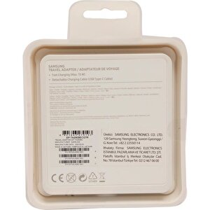 Samsung Ta20 Usba To Type-c Kablolu Set Hızlı Seyahat Şarjı Siyah - Ep-ta20ebengww(samsung Türkiye Garantilidir)