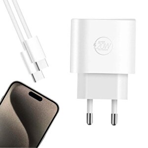 Powerway Rxs27 20 Watt Type-c Şarj Başlik Adaptörü + Kablo Seti̇ (apple 15 Pro-promax Uyumlu)