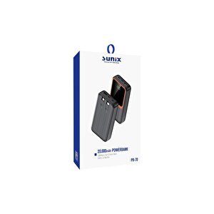 20000 Mah Lightning Type-c Çıkışlı Dijital Göstergeli Powerbank Siyah Pb-70