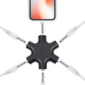 Powermaster Pm-24172 6'li 3.5mm Stereo Aux Çoklayıcı