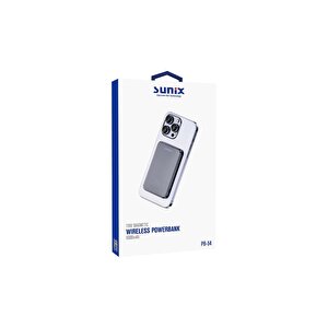 5000 Mah 15w Manyetik Wireless Powerbank Siyah Pb-54