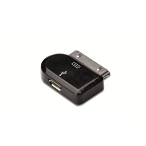 Apple Ipod Micro Usb Adaptör, Apple 30pin Erkek - Micro Usb B Dişi, Usb 2.0 Uyumlu, Ul, Siyah Renk