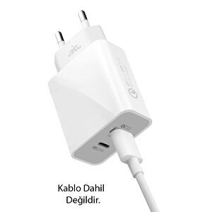 Powerway Hw25 Usb 3.0 / Type-c 25w 3.0a Hizli Şarj Aleti̇ Başliği Pd25w
