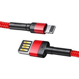 Calklf-g09 Cafule 2.4 A Lightning 1 Metre Şarj Kablosu Kırmızı