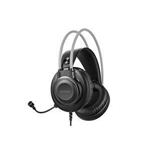 A4 Tech Fh-200u Si̇yah Gri̇ Mi̇krofonlu Kulaklik Usb