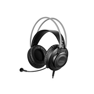 A4 Tech Fh-200u Si̇yah Gri̇ Mi̇krofonlu Kulaklik Usb