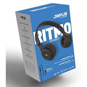 Jopus Ritmo Kulak Üstü Kablolu Kulaklık Katlanabilir Js-80 (siyah)