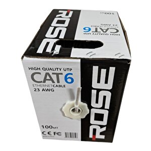 23awg 100 Metre Cat6 Ethernet Kablo - Gri