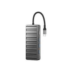 100w 7in1 Usb-c  Hub Adaptör Hb-12