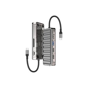 Pd 100w 7in1 Usb-c To Tf/sd-hdmi Hub Adaptör Hb-13