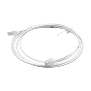 Patch Cord  Utp Cat6 3 Mt Slim White  (08f010)