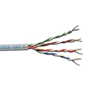 Category 6 (cat. 6) U-utp İç Mekan Data Kablosu
4x2x23 Awg
Lszh (low Smoke Zero Halogen)
Gri Renk
500 Metrelik Rulolarda