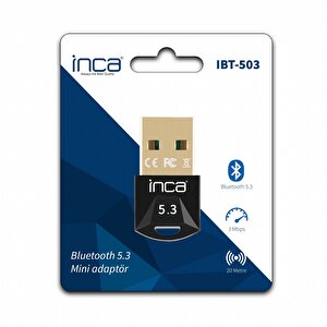 Inca Ibt-503 Mini Usb Dongle Bluetooth 5.3  Adaptör 20 Metre Çekim Gücü