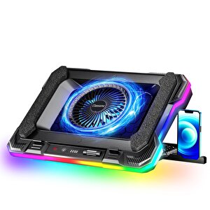 Gt100 Telefon Tutuculu 10 Rgb Işıklı Gaming Oyuncu Laptop Soğutucu