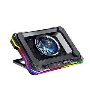 Gt100 Telefon Tutuculu 10 Rgb Işıklı Gaming Oyuncu Laptop Soğutucu