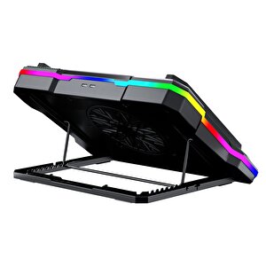 Classone Gt100 Telefon Tutuculu 10 Rgb Işıklı Gaming Oyuncu Laptop Soğutucu