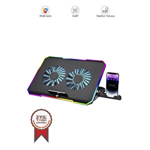 Torima Cf-04 Ayarlanabilir Dizüstü Bilgisayar Rgb Soğutma Fanı Siyah