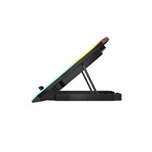 Torima Cf-04 Ayarlanabilir Dizüstü Bilgisayar Rgb Soğutma Fanı Siyah