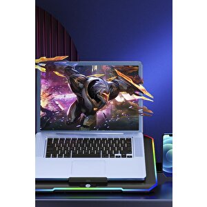 Torima Cf-04 Ayarlanabilir Dizüstü Bilgisayar Rgb Soğutma Fanı Siyah