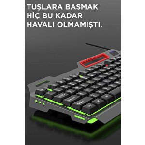 Torima Tmk-06 Siyah Gaming Rgb Işıklı Kablolu Q Klavye Ve Mouse Seti