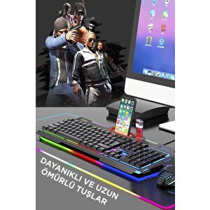 Torima Tmk-06 Siyah Gaming Rgb Işıklı Kablolu Q Klavye Ve Mouse Seti