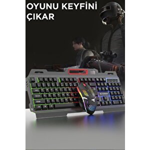 Torima Tmk-06 Siyah Gaming Rgb Işıklı Kablolu Q Klavye Ve Mouse Seti