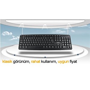 Hiper Km-3055 Standart Klavye Usb Si̇yah