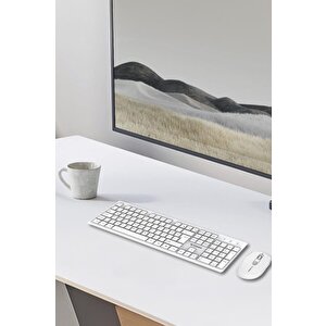 Torima Tmk-01 Beyaz Kablosuz Q Klavye Ve Mouse Seti