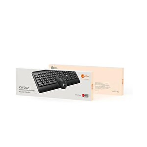 Lenovo Lecoo Kw202 Kablosuz Klavye & Mouse Set Q Siyah