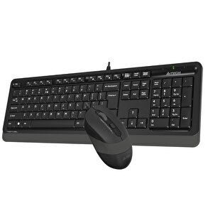 A4 Tech F1010 Q Usb Gri̇ Tr Mm Klavye+opti̇k Mouse