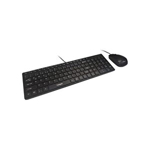 Kablolu Klavye Mouse Set Siyah, Usb, Kb7900