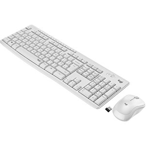 Mk295 Kablosuz Set Sessi̇z Usb Beyaz 920-010089