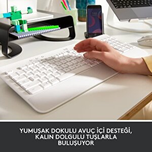 K650 T. Boy Kablosuz Türkçe Q Klavye Beyaz 920-010973