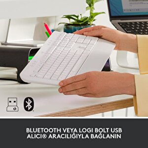 K650 T. Boy Kablosuz Türkçe Q Klavye Beyaz 920-010973