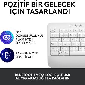 K650 T. Boy Kablosuz Türkçe Q Klavye Beyaz 920-010973
