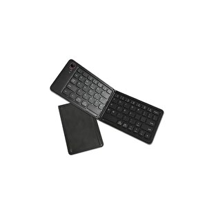 Torima Tk-08 Siyah Kablosuz Katlanabilir Şarjlı Taşınabilir Mini Bluetooth Klavye