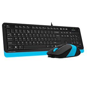 A4 Tech F1010 Q Usb Mavi̇ Tr Mm Klavye+opti̇k Mouse