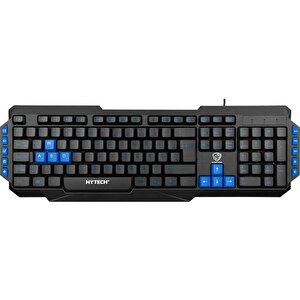 Hyk-46 Gamy Usb Oyuncu Klavye,si̇yah,mavi̇ Tuş