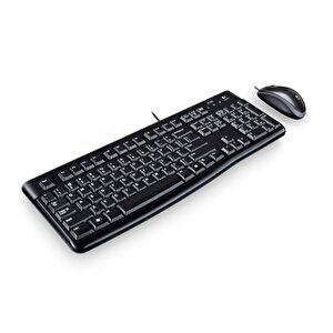 Logitech Mk120 Tr Q Usb Kablolu Klavye Ve Mouse Set Si̇yah 920-002560