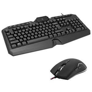 Fk-4865qu Usb Q Tr Mm Si̇yah Kablolu Gaming Klavye Mouse Set