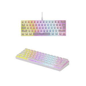 Torima Tk-04 Beyaz Mekanik Rgb Işıklı Kablolu Q Klavye