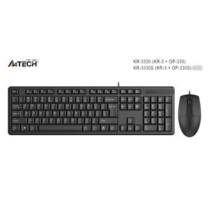 A4 Tech Kr-3330 Q Fn Multimedya Usb Si̇yah Set