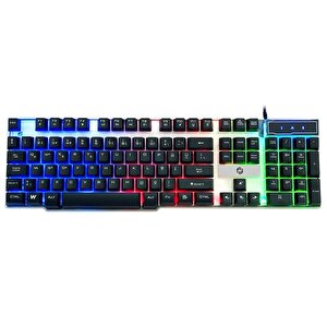 Fk-g508qu Usb Q Tr 3 Renkli Işikli Kablolu Klavye