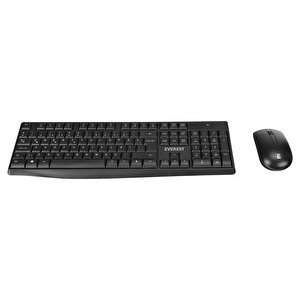 Km-7500 Si̇yah Kablosuz Q Multi̇medya Klavye Mouse Set
