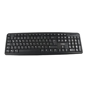 Km-3055 Usb Siyah Kablolu Klavye Q, Tr